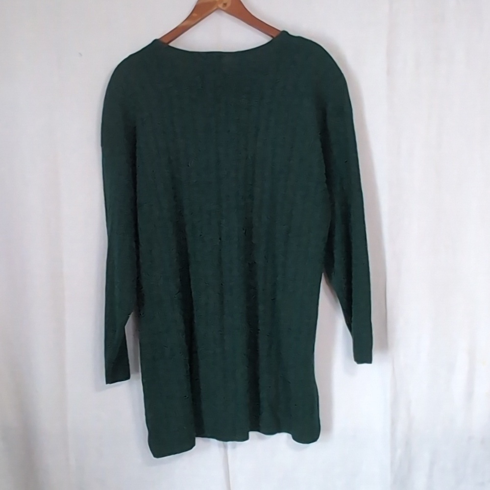 Vintage Jacque and Koko Forest Green Sweater Size 22/24 - Picture 5 of 6